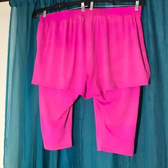 Swimsuits For All Hot Pink Swomming Capris Size 30 - Picture 2 of 6